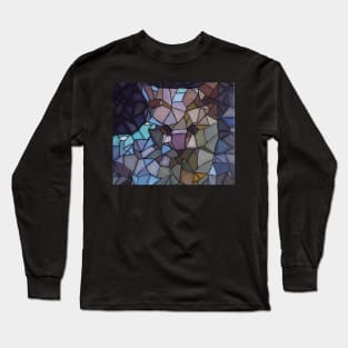 Stain Glass Cat Long Sleeve T-Shirt